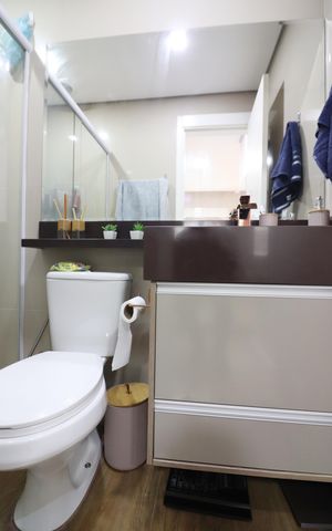 Apartamento à venda com 74m², 2 quartos e 2 vagasQuarto 2 - Suíte Banheiro 