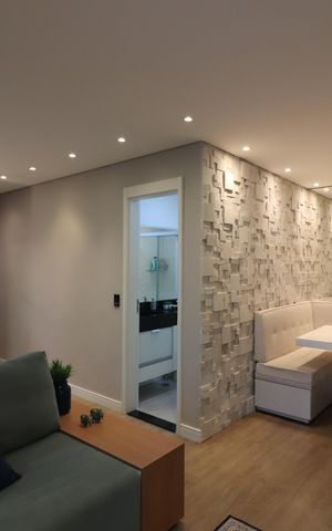 Apartamento à venda com 74m², 2 quartos e 2 vagasSala 