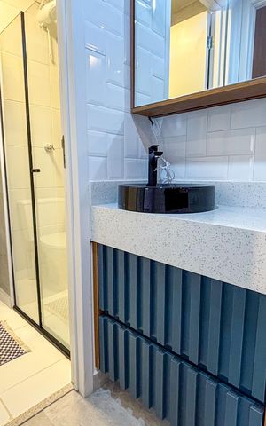 Studio à venda com 27m², 1 quarto e sem vaga Studio à venda com 27m², 1 quarto e sem vagaBanheiro Social
