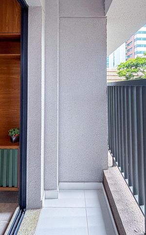 Studio à venda com 27m², 1 quarto e sem vaga Studio à venda com 27m², 1 quarto e sem vagaVaranda Studio