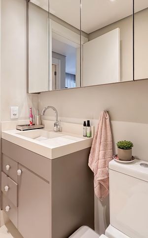 Apartamento para alugar com 50m², 2 quartos e 1 vaga Apartamento para alugar com 50m², 2 quartos e 1 vagaBanheiro