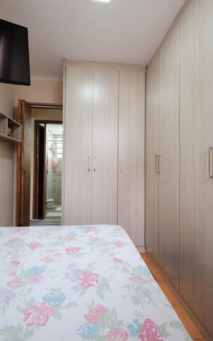 Apartamento à venda com 44m², 2 quartos e 1 vagaQuarto 2