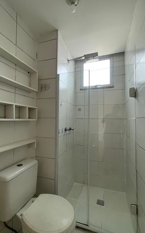 Apartamento para alugar com 48m², 2 quartos e 1 vaga Apartamento para alugar com 48m², 2 quartos e 1 vagaBanheiro