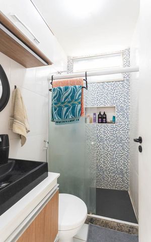 Apartamento à venda com 70m², 2 quartos e 1 vagaBanheiro 1