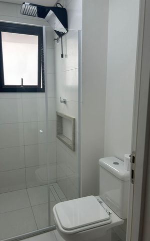 Apartamento para alugar com 46m², 1 quarto e 1 vaga Apartamento para alugar com 46m², 1 quarto e 1 vagaBanheiro