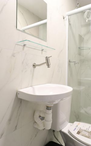 Studio para alugar com 18m², 1 quarto e sem vagaBanheiro 