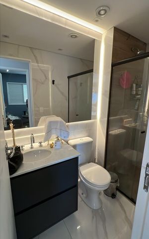 Apartamento para alugar com 62m², 2 quartos e 1 vaga Apartamento para alugar com 62m², 2 quartos e 1 vagaBanheiro