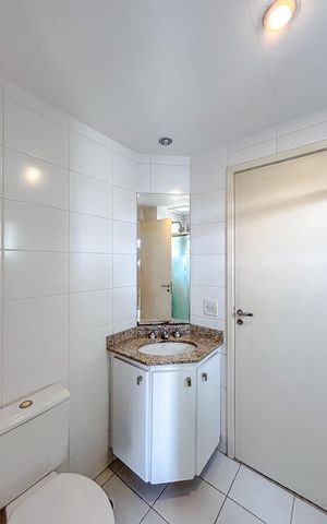 Apartamento para alugar com 70m², 2 quartos e 2 vagasBanheiro da Suíte