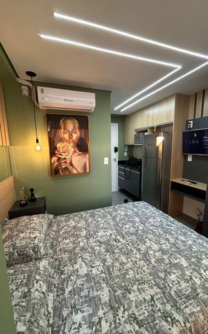 Studio à venda com 17m², 1 quarto e sem vaga