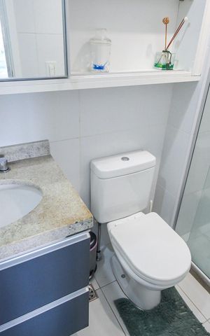 Studio à venda com 40m², 1 quarto e 1 vagaBanheiro da Suíte