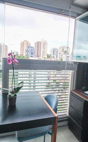 Studio à venda com 40m², 1 quarto e 1 vagaVaranda da Sala