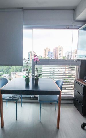 Studio à venda com 40m², 1 quarto e 1 vagaVaranda da Sala