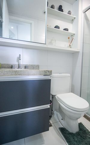 Studio à venda com 40m², 1 quarto e 1 vagaBanheiro da Suíte