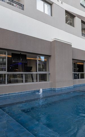 Studio para alugar com 24m², 1 quarto e sem vaga Studio para alugar com 24m², 1 quarto e sem vagaÁrea comum - Piscina