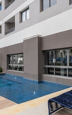 Studio para alugar com 24m², 1 quarto e sem vaga Studio para alugar com 24m², 1 quarto e sem vagaÁrea comum - Piscina