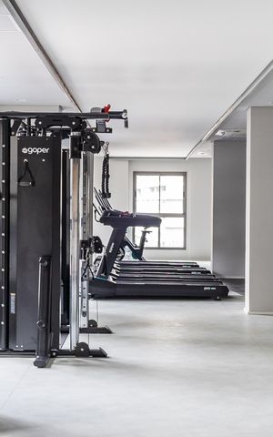 Studio para alugar com 24m², 1 quarto e sem vaga Studio para alugar com 24m², 1 quarto e sem vagaÁrea comum - Academia