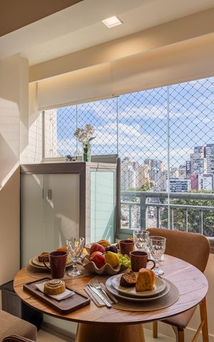 Studio para alugar com 24m², 1 quarto e sem vaga Studio para alugar com 24m², 1 quarto e sem vagaSala de Jantar