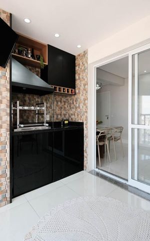 Apartamento à venda com 60m², 2 quartos e 1 vagaÁrea gourmet