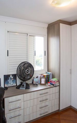 Apartamento à venda com 63m², 3 quartos e 1 vagaCloset da suíte