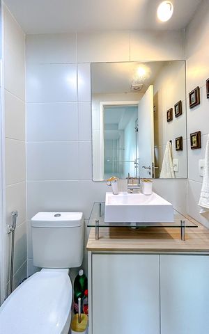 Apartamento à venda com 45m², 1 quarto e 1 vagaBanheiro da Suíte