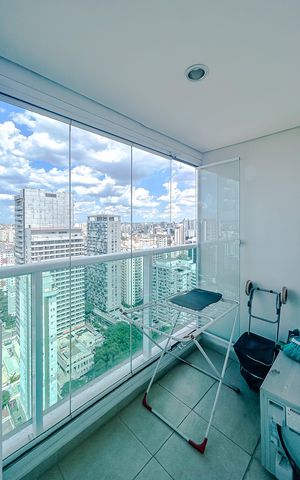 Apartamento à venda com 45m², 1 quarto e 1 vagaVaranda