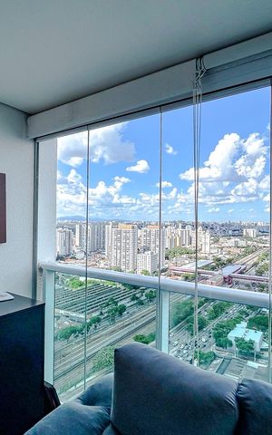 Apartamento à venda com 45m², 1 quarto e 1 vagaVaranda
