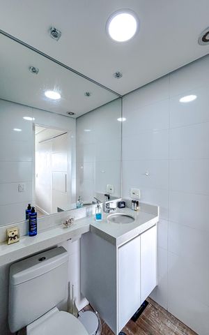 Apartamento à venda com 45m², 1 quarto e 1 vagaBanheiro da Suíte