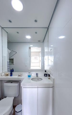 Apartamento à venda com 45m², 1 quarto e 1 vagaBanheiro da Suíte