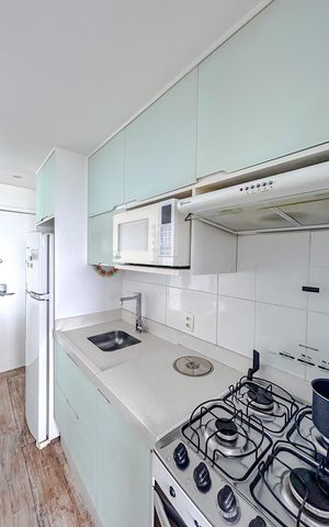 Apartamento à venda com 45m², 1 quarto e 1 vagaCozinha