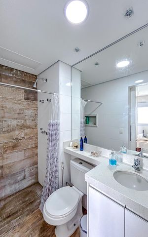 Apartamento à venda com 45m², 1 quarto e 1 vagaBanheiro da Suíte