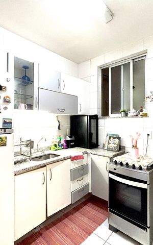 Apartamento à venda com 90m², 2 quartos e sem vagaCozinha 