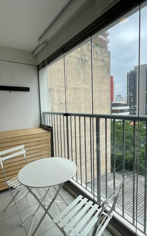 Studio para alugar com 26m², 1 quarto e sem vaga