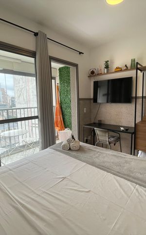 Studio para alugar com 26m², 1 quarto e sem vaga