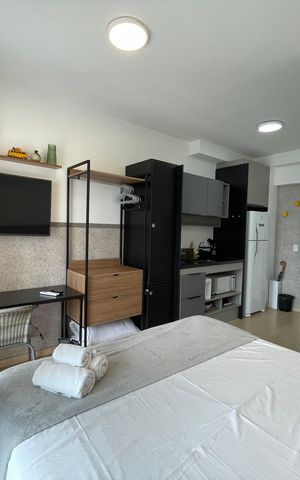Studio para alugar com 26m², 1 quarto e sem vaga