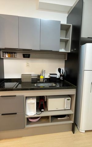 Studio para alugar com 26m², 1 quarto e sem vaga