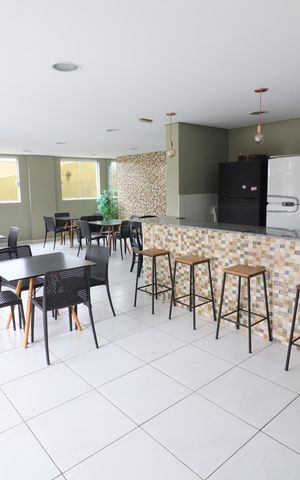 Apartamento para alugar com 65m², 2 quartos e 1 vagaÁrea comum - Salão de festas