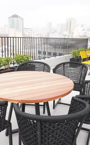 Studio para alugar com 24m², 1 quarto e sem vagaChurrasqueira