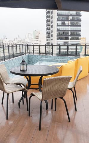 Studio para alugar com 24m², 1 quarto e sem vagaPiscina