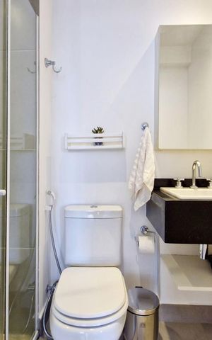 Apartamento à venda com 57m², 1 quarto e 1 vaga Apartamento à venda com 57m², 1 quarto e 1 vagaBanheiro