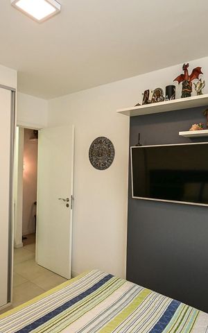 Apartamento à venda com 38m², 1 quarto e 1 vagaQuarto