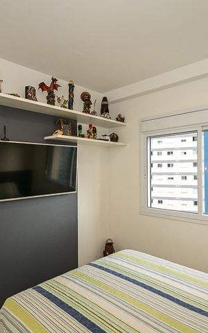 Apartamento à venda com 38m², 1 quarto e 1 vagaQuarto
