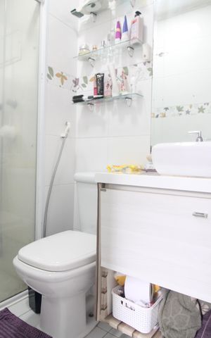 Apartamento para alugar com 72m², 3 quartos e 1 vagaBanheiro da suíte
