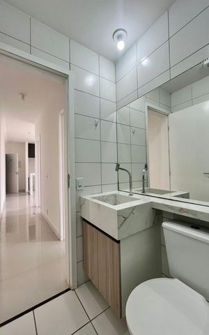 Apartamento para alugar com 46m², 2 quartos e 1 vaga Apartamento para alugar com 46m², 2 quartos e 1 vagaBanheiro