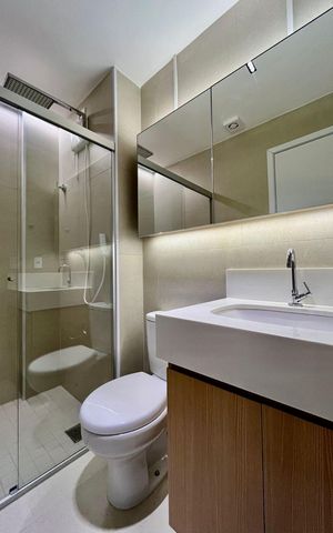 Apartamento à venda com 130m², 2 quartos e 2 vagas Apartamento à venda com 130m², 2 quartos e 2 vagasBanheiro da Suíte 1