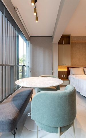 Studio à venda com 35m², 1 quarto e sem vaga