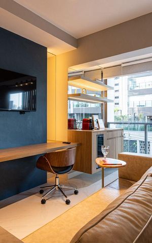 Studio à venda com 35m², 1 quarto e sem vaga