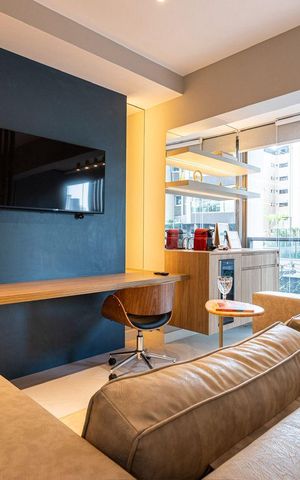 Studio à venda com 35m², 1 quarto e sem vaga