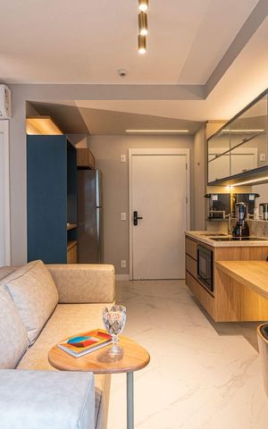 Studio à venda com 35m², 1 quarto e sem vaga