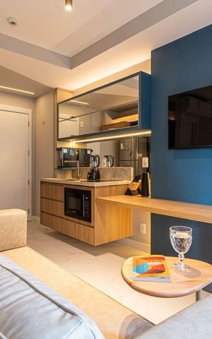 Studio à venda com 35m², 1 quarto e sem vaga