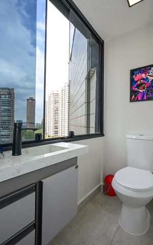 Apartamento para alugar com 97m², 1 quarto e 2 vagasLavabo